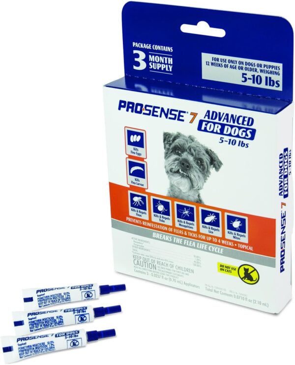 ProSense 7 Flea & Tick Prevention and Control for Dogs 5-10 lb - 3 Month Supply - Image 2