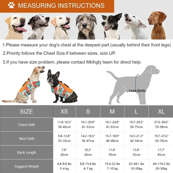 Ripstop Dog Life Jacket, Reflective & Adjustable Dog Swimming Vest with Handle, Dog Life Vests for Boating & Swimming, Pet Safety Life Preserver for Small Medium Large Dogs (Orange, XS) - Image 6