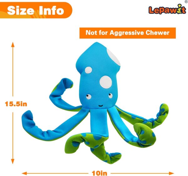 Squeaky Dog Toys, Floating Dog Toys for Indoor or Outward Play, Squid Interactive Dog Gifts for Small and Medium Dogs - Image 6