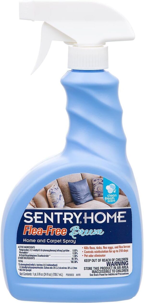 Sentry Home Flea-Free Breeze Home and Carpet Spray - 24 Ounce