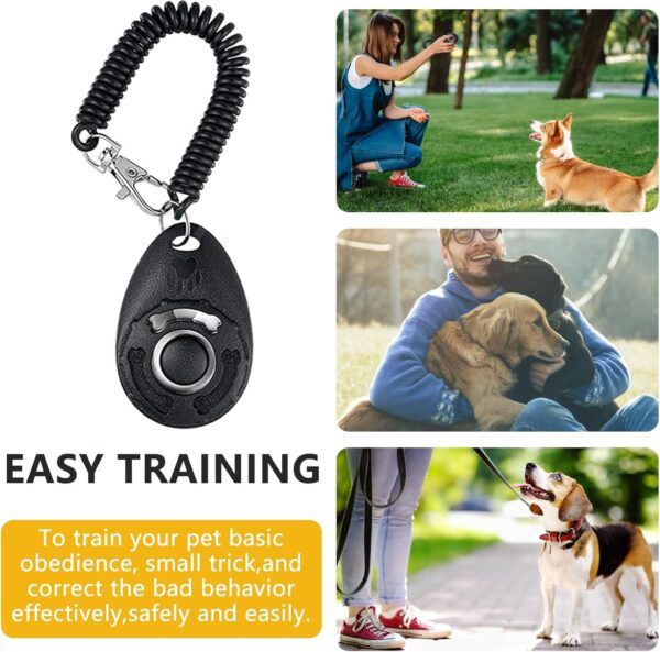 SZO Dog Treat Pouch with Pet Training Clicker, Dog Training Treat Pouch with Waist Belt Clip, Magnetic Closure, Hands-Free Training - Black&Green - Image 4