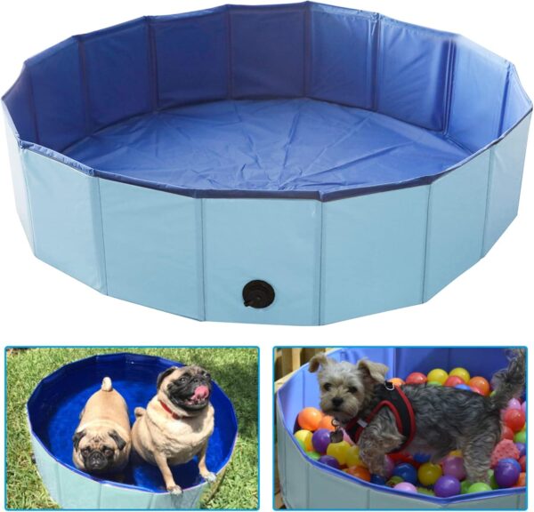 Artilife Whelping Box for Dogs Welp Box Whelping Pool,Puppy Whelping Box,Whelping Pen for Dogs,Whelping Box for Dogs and Puppies,Great for Puppies,Easy to Clean (47inch Dia.x12inch H(120x30cm), Blue) - Image 9