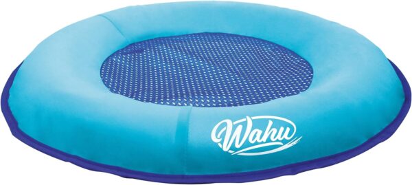 Wahu Hydro Pod Versatile Pool Float with Carrying Bag, 21" Round Portable Pool Float for Adults and Kids Ages 8+, Light Blue/Blue