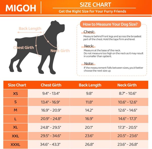 MIGOHI Winter Dog Coat, Reversible Waterproof Reflective Dog Jacket, British Style Dog Clothes for Cold Weather, Warm Pet Vest for Small Medium Large Dog for Winter - Image 5