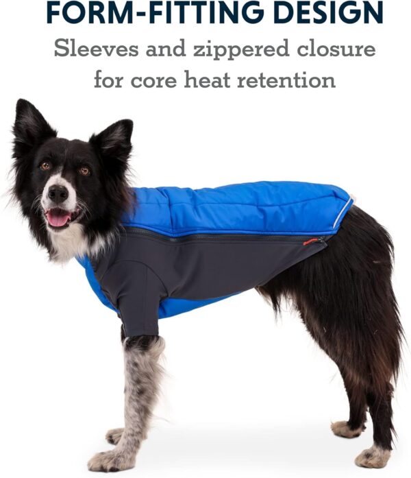 Ruffwear, Powder Hound Insulated, Water Resistant Cold Weather Jacket for Dogs, Blue Pool, Medium - Image 3