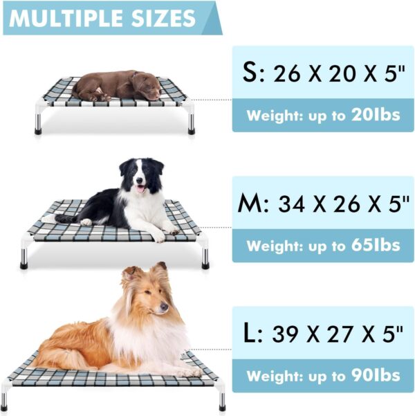 Elevated Dog Bed Raised Dog Bed - Dog Bed Pet Bed Dog Cot for Small Pet Taste Life, Start with A Pet Bed - Image 4