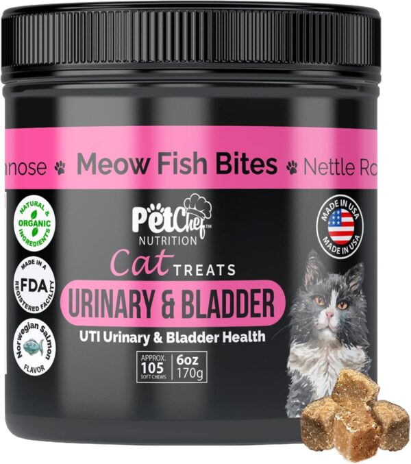 Pet Chef CAT Treats: Cat Bladder Health & UTI Prevention. Reduce, heal & Stop Kidney, Bladder and Painful UTIs. Cat Supplements with Amazing Benefits. Natural, Organic Holisitic Health. Low Calories. - Image 9