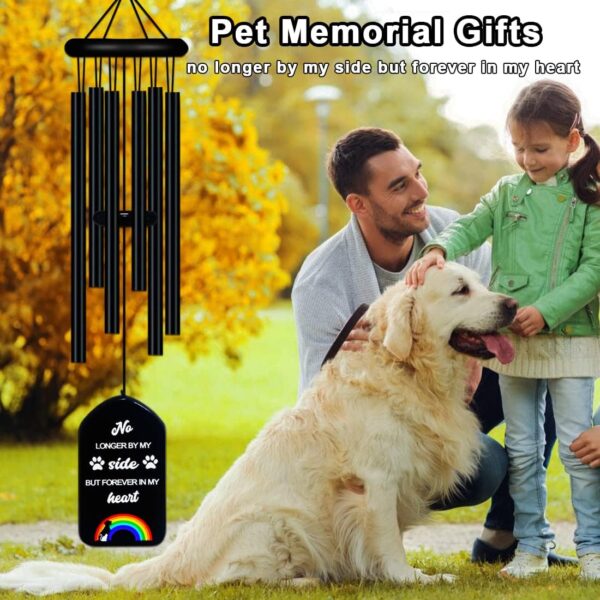 Pet Memorial Wind Chimes,Dog Memorial Gifts for Loss of Dog Sympathy Gift,Rainbow Bridge Pet Loss Gifts,Pet Remembrance Gift in Memory Dog Passing Away,Bereavement Windchime for Loss of Cat Memorial - Image 5