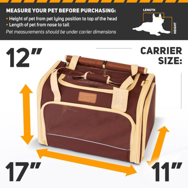 Cat Carrier Soft Dog Carrier for Small Dogs Airline Approved Pet Carrier for Cat Dog Travel Bag Large Cat Bag Small Dog Bag Puppy Carrier - Image 5