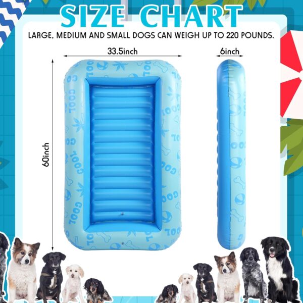 Dog Float for Pool Inflatable Dog Pool Float for Summer Foldable Pet Pool Rafts Puppy Pool Raft Inflatable Dry Dog Float for Small Medium and Large Dogs, Hold up to 110 Pounds - Image 4