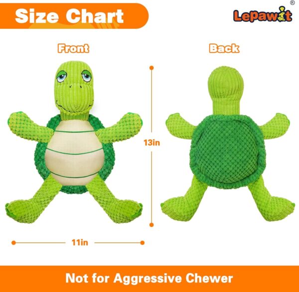 Squeaky Dog Toys, Cute Turtle Plush Toy for Dogs Indoor Play, Interactive Dog Toys with Non-Shedding Material for Small and Medium Dogs - Image 6