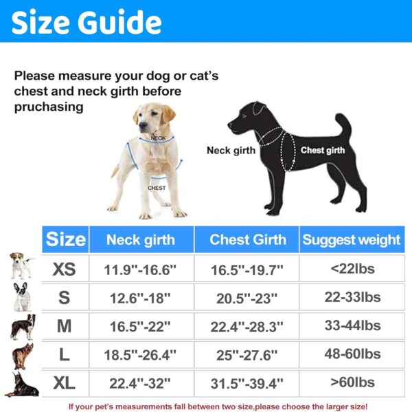 Supet Dog Harness No Pull, Dog Vest Harness with Free Dog Leash, No Choke Dog Harness Adjustable Reflective Heavy Duty Pet Harness with Easy Control Handle for Small Medium Large Dog - Image 6