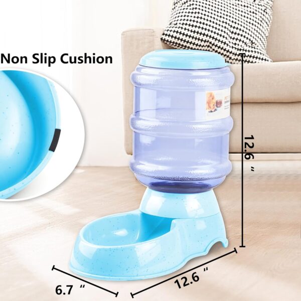 Automatic Dog Feeders, Dog Feeder Dispenser for Large Dogs, Basic Gravity Automatic Dog Cat Feeder, Dry Food Storage Container Bowl 1 Gallon Capacity, Travel Supply Feeder for Large Dog - Image 2