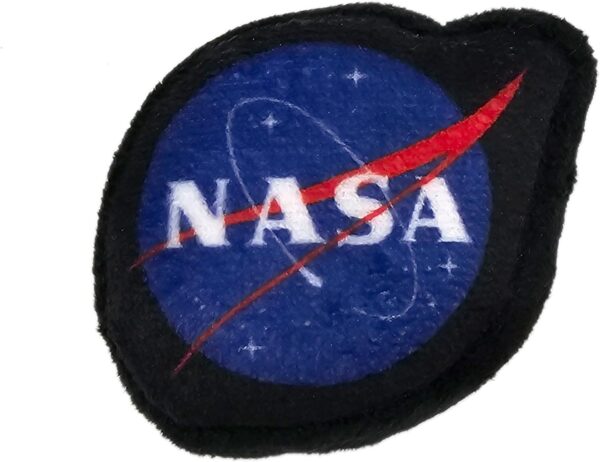 BEST PLUSH CAT TOYS - NASA Complete Set of 3 Cat Toys filled with Fresh Catnip. Includes: 1 Astronaut Shaped Toy, 1 Rocketship Toy with Feathers, & 1 Planet Shaped Toy. Beautiful NASA LOGOS - Image 4