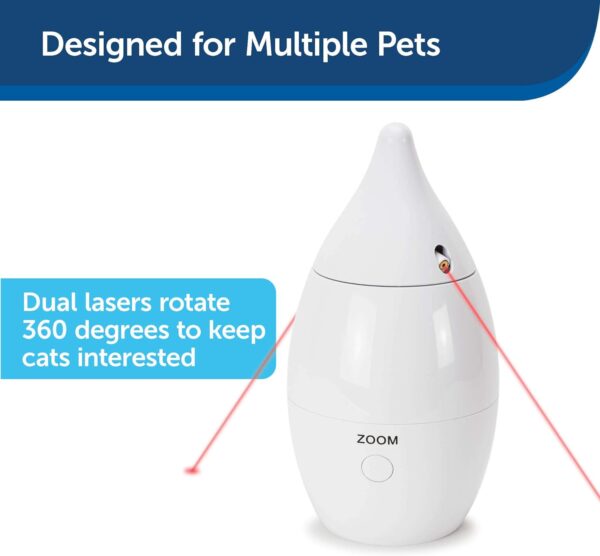 PetSafe Zoom Rotating Laser Cat Toy – includes 2 Interactive Laser Lights - Image 3