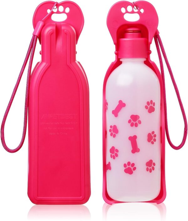 Dog Water Bottle 325ML/11oz 650ML/22oz Portable Dispenser Travel Water Bottle Bowl for Dog Cat Small Animals (22oz/650ml)