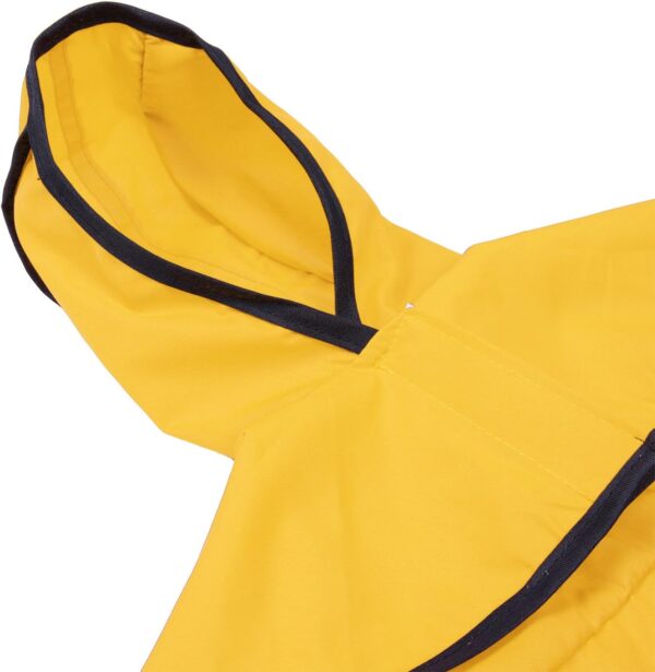 HDE Dog Raincoat Hooded Slicker Poncho for Small to X-Large Dogs and Puppies Yellow - S - Image 5