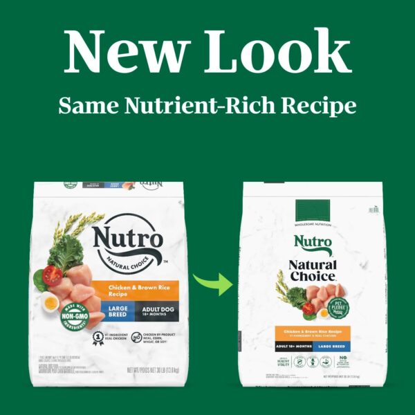 Nutro Natural Choice Adult Large Breed Dry Dog Food, Chicken and Brown Rice Recipe, 30 lbs. - Image 3