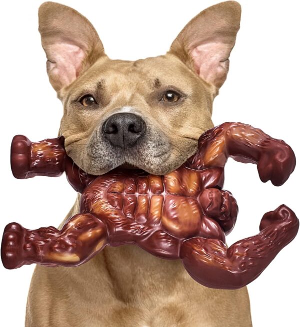 PETSTA Indestructible Dog Toys for Aggressive Chewers, Extreme Tough Dog Toys for Large Dogs, Real Beef Flavored, Dog Bone for Medium/Large Dogs Breed, Gifts for Dogs - Image 8