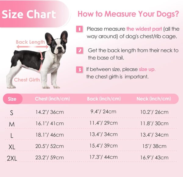 AOFITEE Dog Coat, Waterproof Dog Jacket for Winter, Warm Fullbody Dog Snowsuit, Zip Up Fleece Dog Vest, Cold Weather Dog Coats with Reflective Stripes, Outdoor Windproof Dog Apparel for Small Dogs, S - Image 5