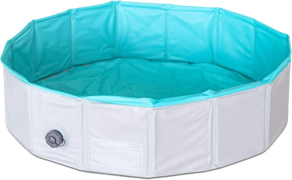 Foldable Dog Pet Bath Pool Collapsible Pool Bathing Tub for Dogs & Cats - Image 2