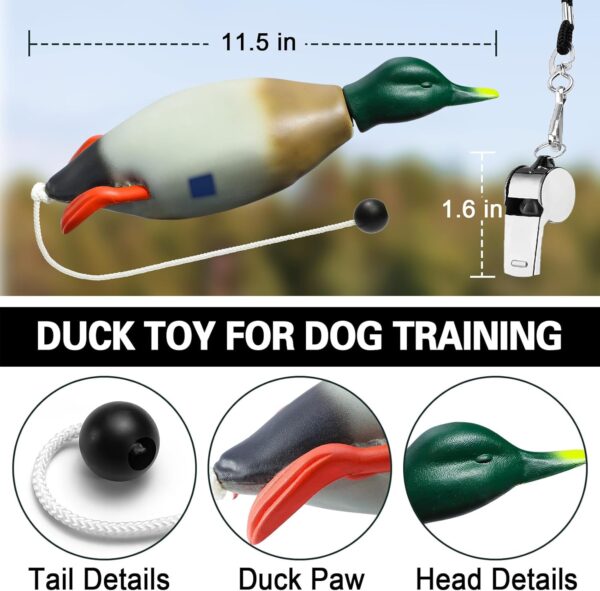 Duck Hunting Accessories Kit: Durable & Floatable Duck Dummy Bumper for Hunting Dog Training, Enhance Retrieval Skills with Premium Hunting Dog Stuff - Image 2