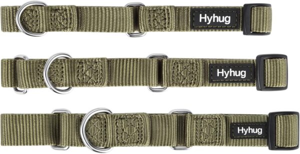 Premium Upgraded Durable Nylon Anti-escape Martingale Dog Collar for Medium Boy and Girl Dogs Comfy and Safe - Walking, Professional Training, Daily Use. (Medium, Military Green) - Image 8