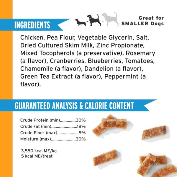 Pet Botanics 12 oz. Pouch Training Rewards Jerky Bites, Chicken Recipe, with 225 Treats Per Bag, The Choice of Top Trainers - Image 3