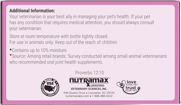 Nutramax Laboratories Cosequin® for Cats Maximum Strength PLUS Boswellia Capsules - Professional Line,Beige,60 Count (Pack of 1) - Image 3