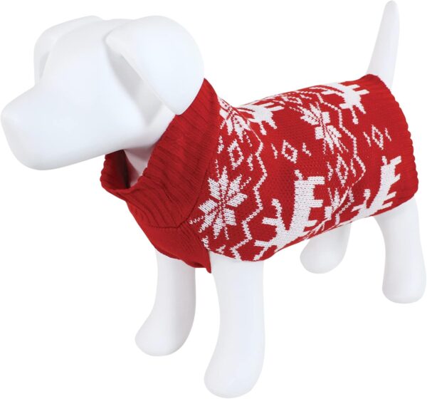 Luvable Friends Dogs and Cats Knit Pet Sweater, Fair Isle, X-Small