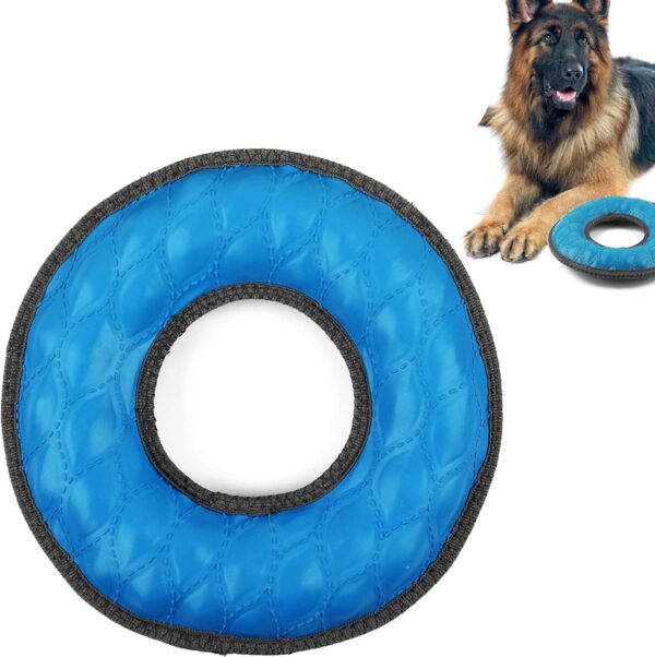 SuperChewy Tough Floating Dog Water Toy Strong Natural Rubber | Great Dog Fetch Toy | Pool Swimming Toy for Puppy| Durable Training Toy for Non-Aggressive Chewers