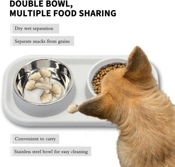 Collapsible Slow Food Dog Bowl, Double Sided Pet Licking Tray, Suitable for Dry Food, Wet Food and Raw Food, Slows Down Pet Eating, Prevents Overfeeding, Suitable for Small, Medium and Large Dogs.