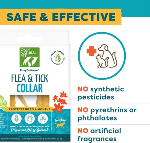 Only Natural Pet EasyDefense Flea & Tick Dog Collar - Canine Flea Collars Flea and Tick Control - Pet Flea Care That Protects up to 4 Months - for Dogs (2 pack) - Image 5