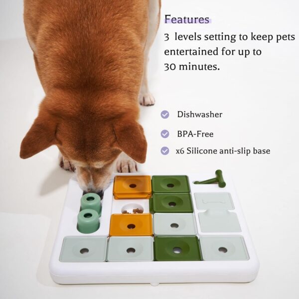 Dog Puzzle Toy 3 levels, Dog Interactive toys, Mental stimulating for boredom and smart Dogs, treat puzzle for all breeds dog. - Image 4