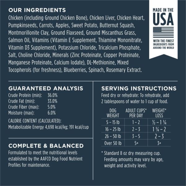 Instinct Freeze Dried Raw Meals Grain Free Dog Food, Dog Food Dry, Freeze Dried Dog Food, Raw Dog Food, Chicken Recipe, 25 oz - Image 8