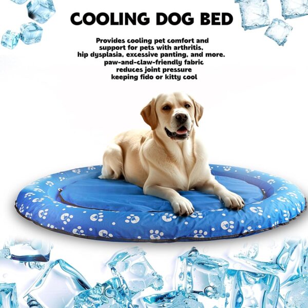 New Dog Floats for Pool Dog Pool Float with Dog Raft Cooling Dog Bed Mat for Large Medium Dogs Puncture Proof Indoor Outdoor Use - Image 2