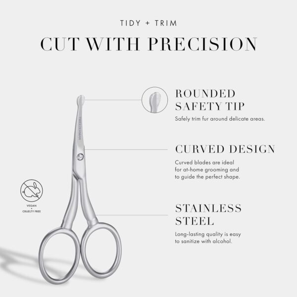 Tweezerman Dog and Cat Stainless Steel Safety Tip Grooming Scissors - Image 3