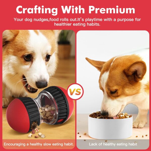 Dog Toy Treat Dispenser - Irregular Rolling Design, Bite-Resistant, Unleash Fun & Treats - Image 5