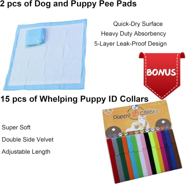 Artilife Dog Whelping Box,Dog Whelping Box Pool,Whelping Box for Dogs Birthing,Welping Box Whelping Pen Whelping Box for Puppies Whelping Supplies (Red, 63" Dia.x12 H(160x30cm)) - Image 2