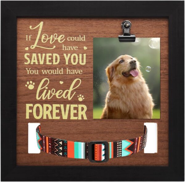 Pet Memorial Picture Frame - Heartfelt Dog & Cat Bereavement Gifts for Loss of Pet, Dog Memorial, Sympathy Gift