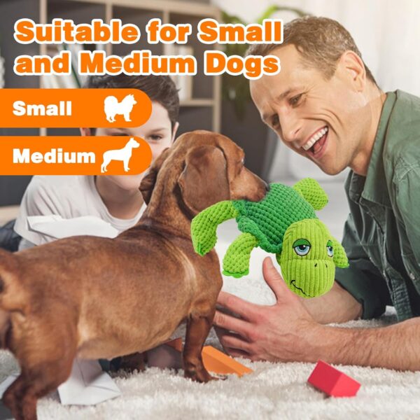 Squeaky Dog Toys, Cute Turtle Plush Toy for Dogs Indoor Play, Interactive Dog Toys with Non-Shedding Material for Small and Medium Dogs - Image 7