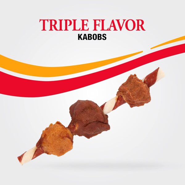 Good'N'Fun Triple Flavored Rawhide Kabobs for Dogs, 1 pack, 12 oz - Image 7