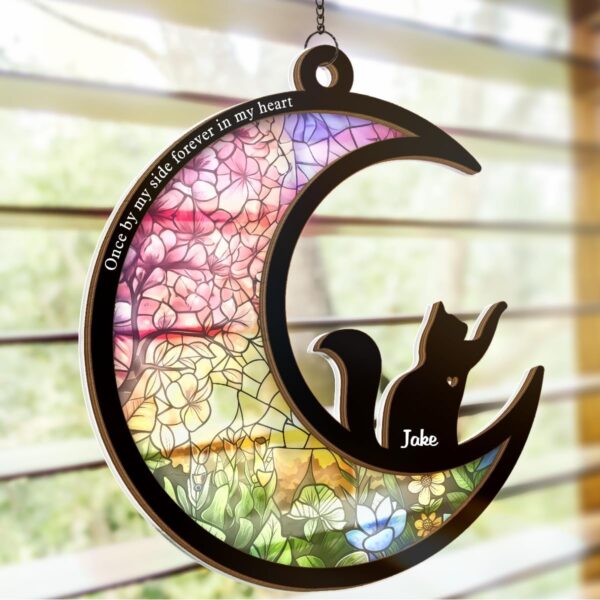 Pawfect House Cat Memorial Suncatcher for Windows, Cat Memorial Gifts for Loss of Cat, Pet Memorial Cat, Pet Loss Gifts, Cat Ornament, Cat Gifts for Cat Lovers, Cat Loss Sympathy Gift - Image 5