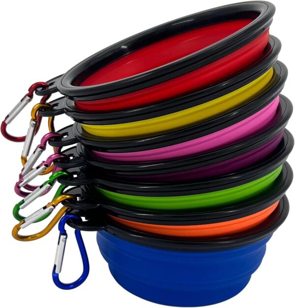 Collapsible Dog Bowl, 10 Pack, Portable, Safe, Reusable, Suitable for Indoor and Outdoor Activities