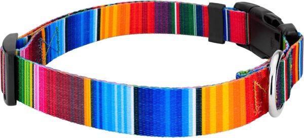 Country Brook Petz - Deluxe Serape Dog Collar - Made in The U.S.A. - Country and Western Collection featuring Rustic Designs (1 Inch, Medium) - Image 6