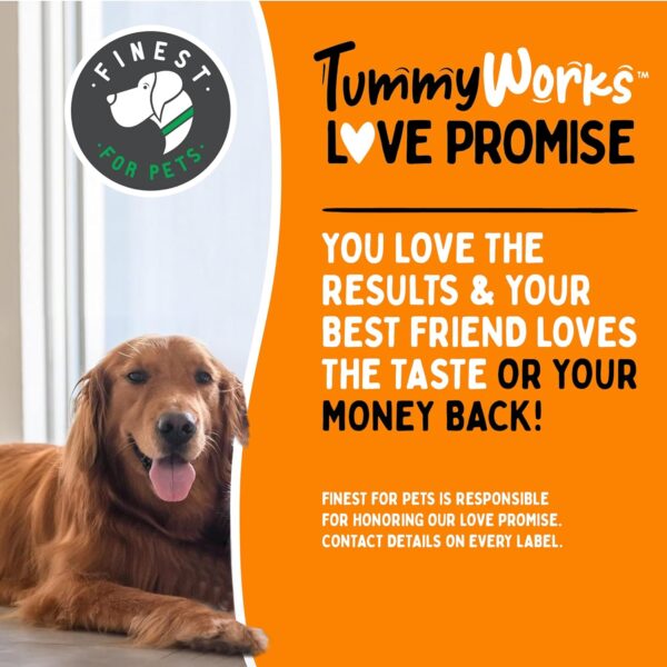 TummyWorks Probiotic 120 Soft Chews for Dogs All Ages - Supports Digestive Health, Relieves Diarrhea, Constipation, Good for Itching, Allergies, Yeast Infections. Added Digestive Enzymes, Made in USA - Image 5