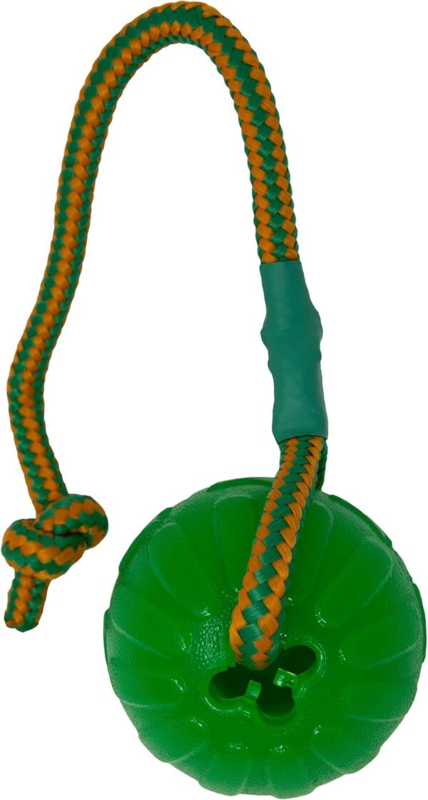 Starmark Everlasting Fun Ball on a Rope Dog Toy,Greens,Medium/Large - Image 4