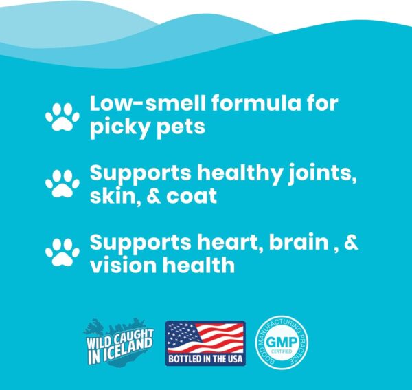 Omega 3 Fish Oil for Dogs and Cats | Premium Quality Omega 3 Supplement for Dogs and Cats (16 Ounce) - Image 3