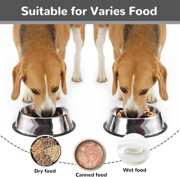 Mateeylife Slow Feeder Dog Bowls Insert with Suction Cups Cuttable Dog Slow Feeder Bowl Insert for Small Breed Medium Large Sized Dog, Fit into Basic Bowls and Elevated Dog&Cat Bowls Gray - Image 4