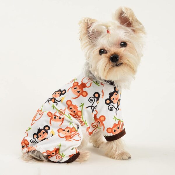 Dog Pajamas for Small Dog,Chihuahua Yorkie Teacup Pajamas Dog Shirts, Small Puppy Pjs, Soft Pet Pjs Puppy Clothes Cat Outfit - Image 2